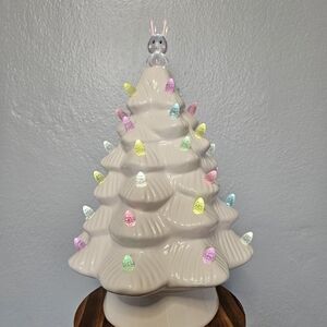 Ceramic Easter Tree with Pastel Lights
